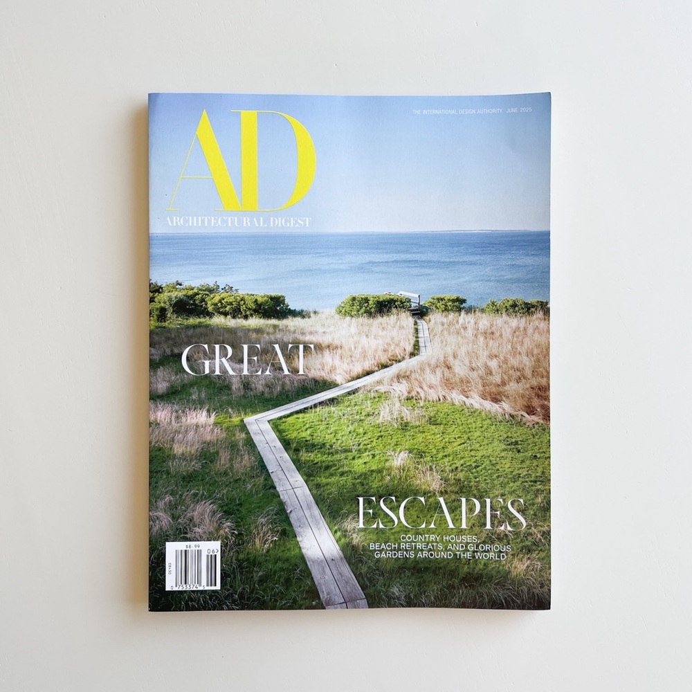 ARCHITECTURAL DIGEST MAGAZINE JUNE 2025 GREAT ESCAPES